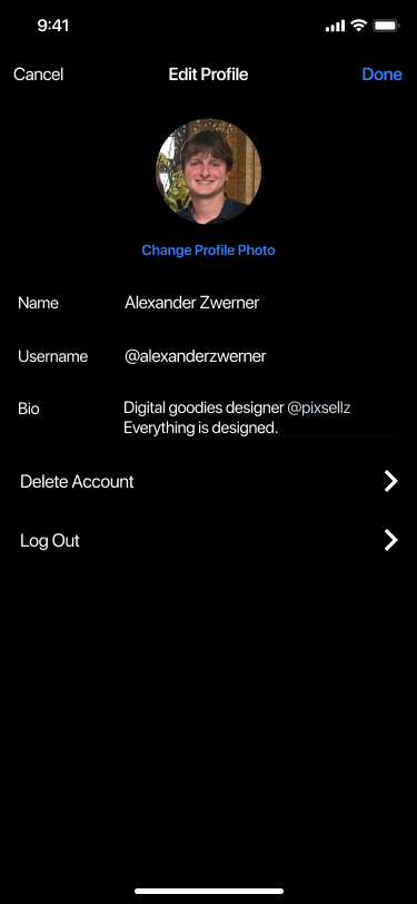 Edit Profile