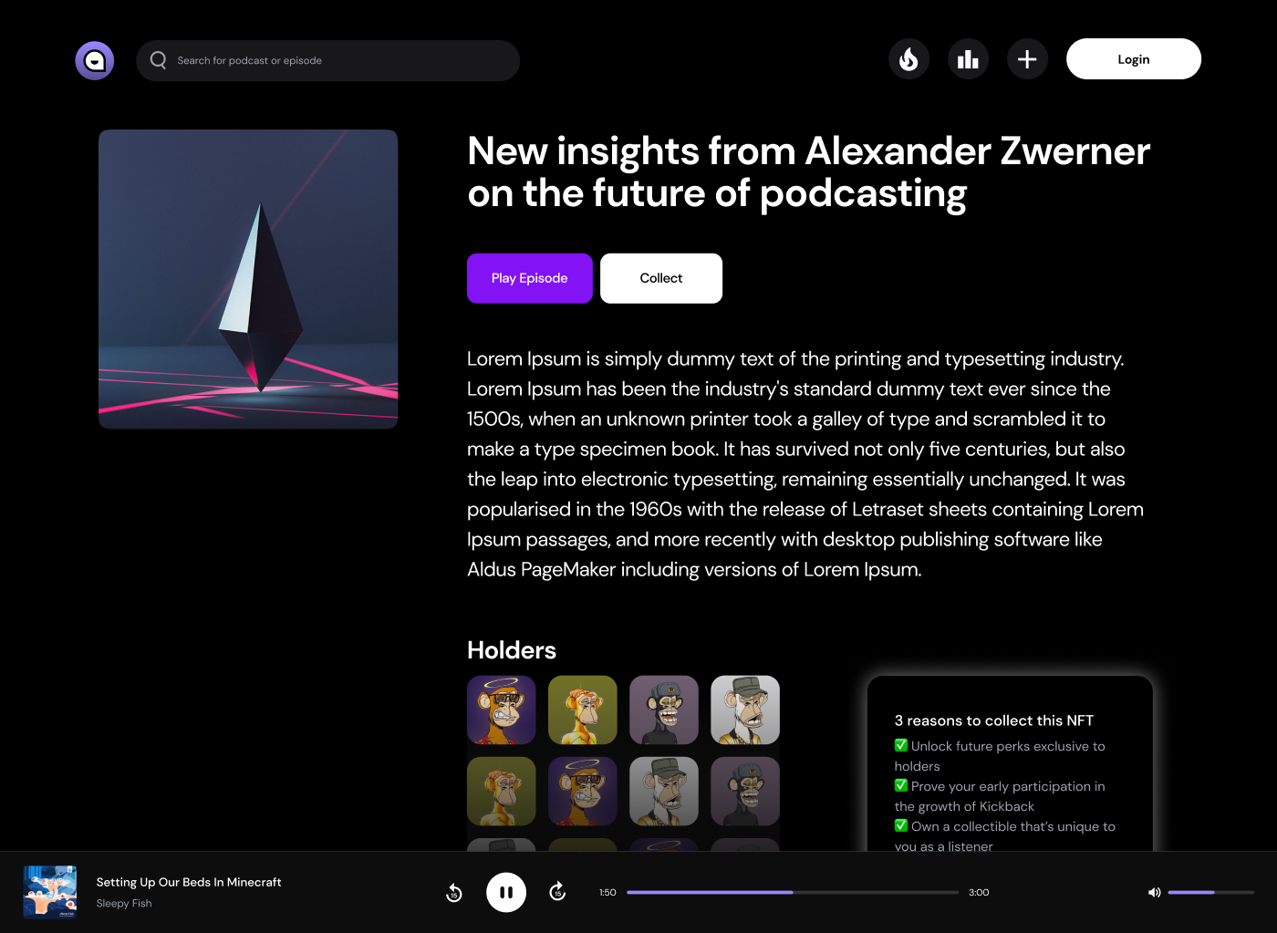 Episode View & Rewards