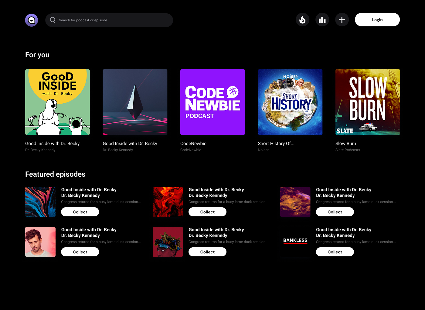 Discover & Player Home